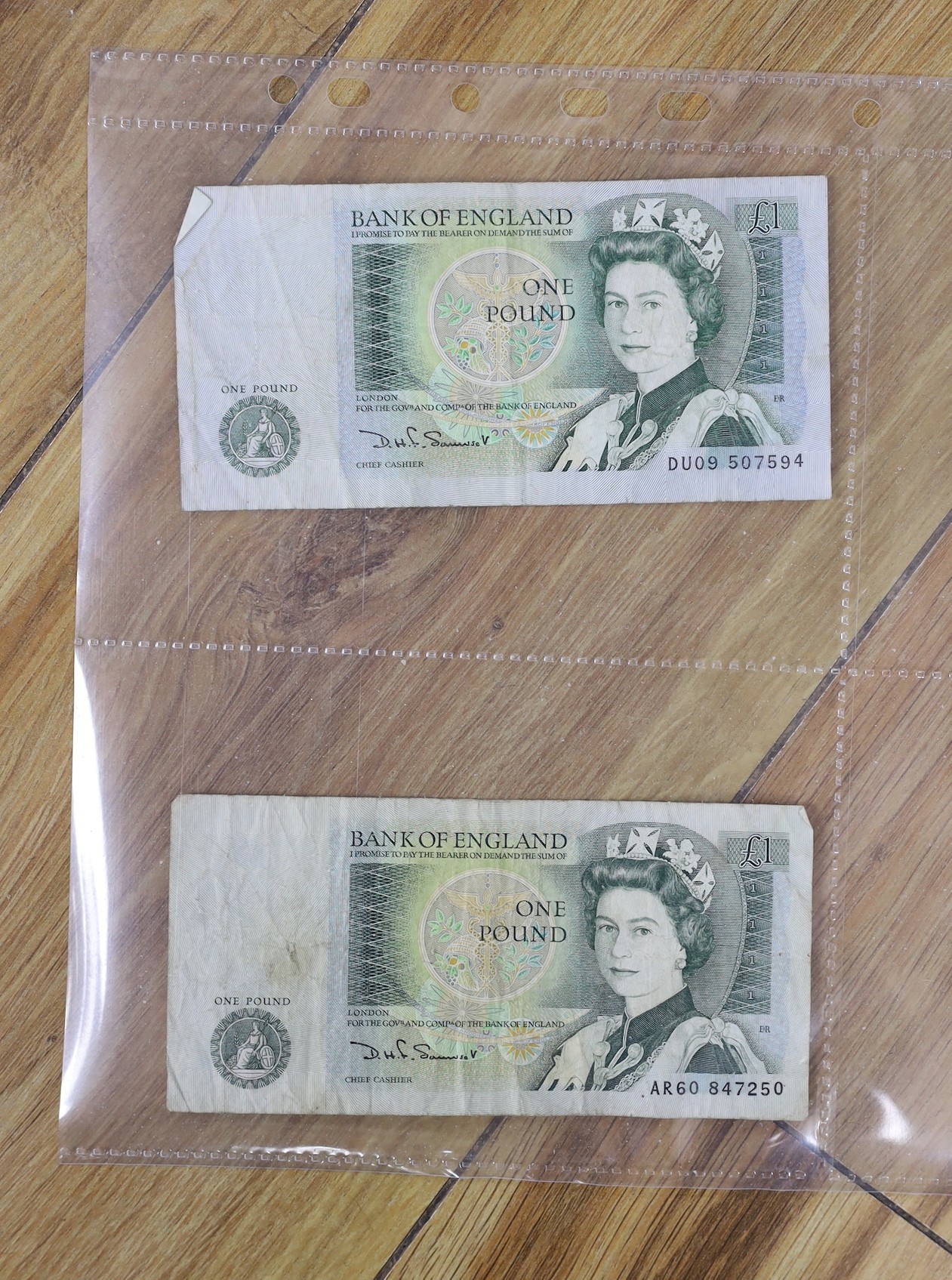 A group of world banknotes